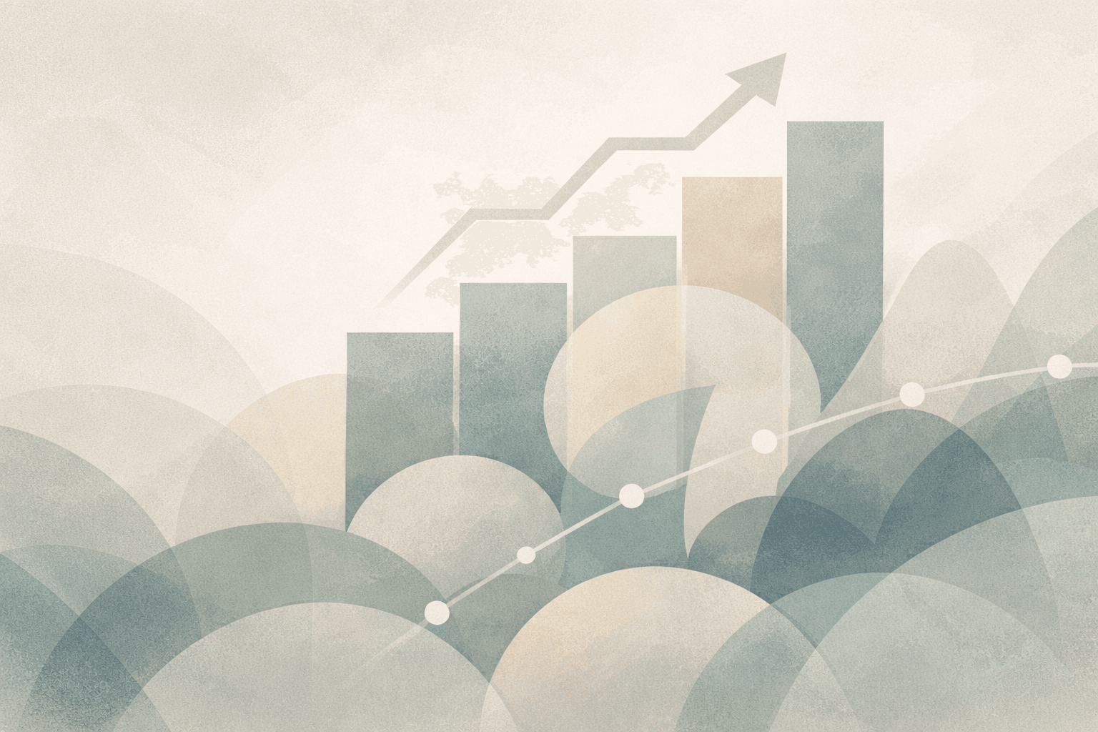Abstract growth pattern representing practice development