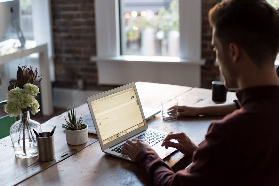 A therapist's office with a laptop open on a desk, symbolizing digital engagement for therapy landing pages.