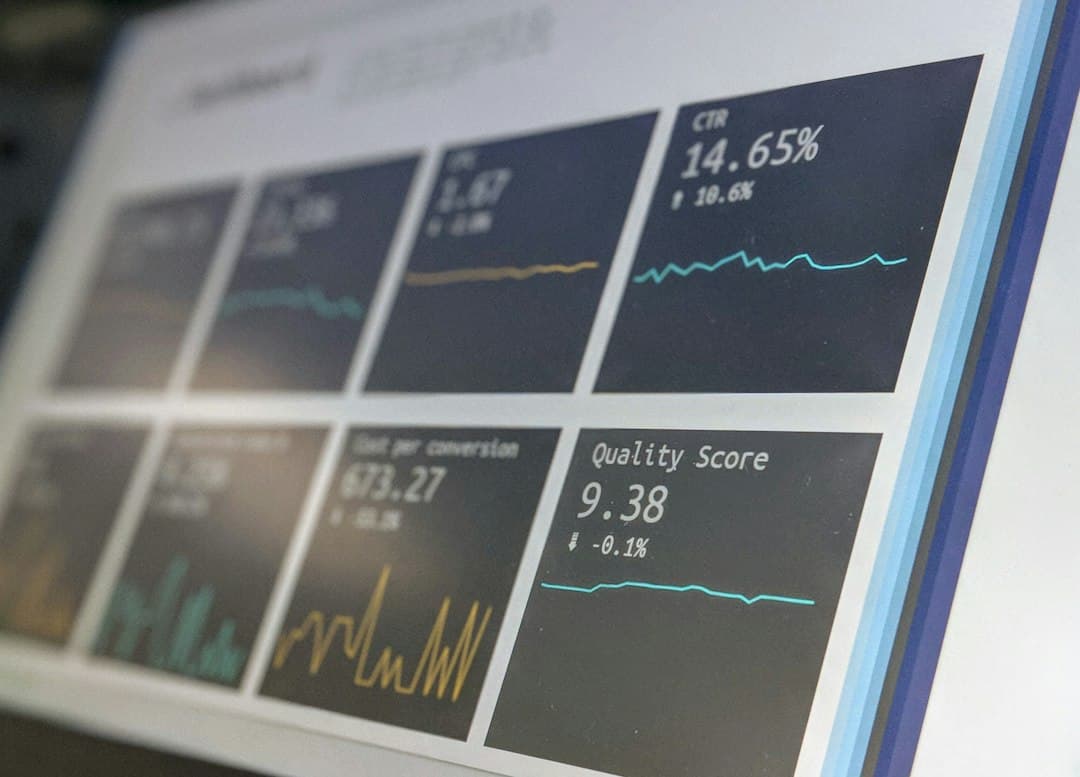 A digital dashboard displaying various KPIs for a therapy practice, aiding in performance tracking.